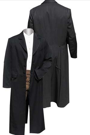 Wah Maker Highland Rifle Frock Coat - Black - Men's Old West Vests And Jackets | Spur Western Wear