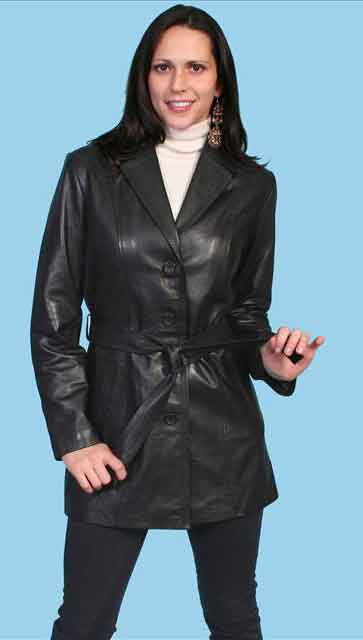 Ladies lambskin leather coats sale