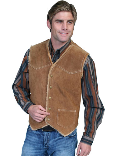 Leather outlet sherpa vest