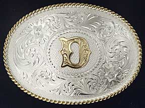 Montana Silversmiths Initial D Western Belt Buckle - Western Belt Buckles | Spur Western Wear