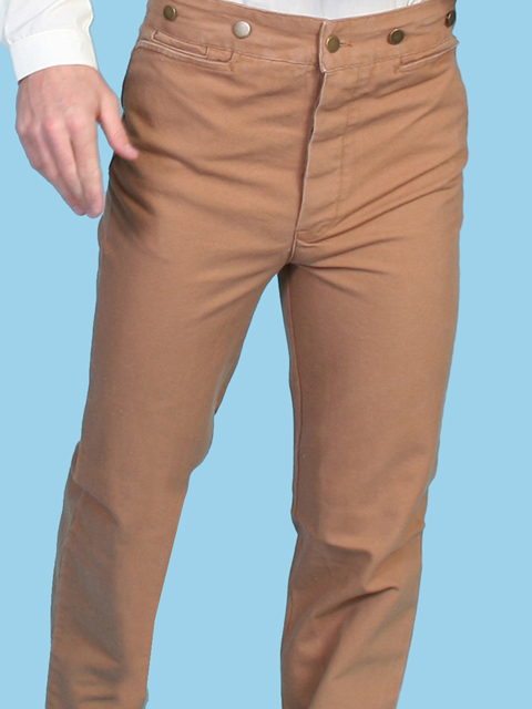 Scully Frontier Canvas Duckins Pant - Brown - Men's Old West Pants | Spur Western Wear