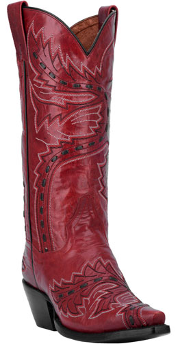 ladies red cowboy boots