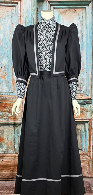 Frontier Classics Two Piece Ensemble - Black - Ladies' Old West Ensembles | Spur Western Wear