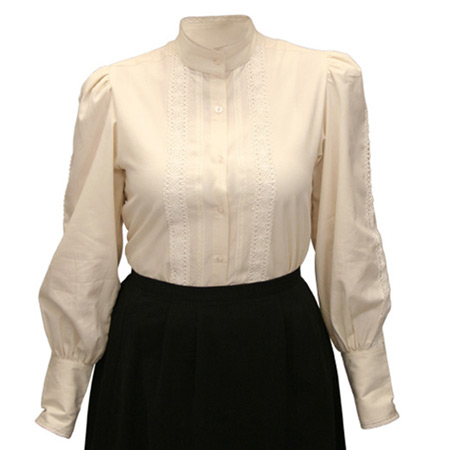 Frontier Classics Grace Blouse - Ivory - Ladies' Old West Blouses | Spur Western Wear