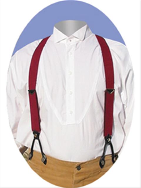 Scully Suspenders - Burgundy - Old West Clothing | Spur Western Wear