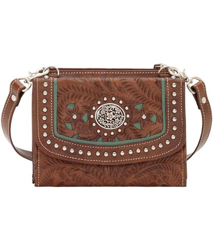 American West Lady Lace Crossbody Bag/Wallet - Ladies' Western Handbags ...