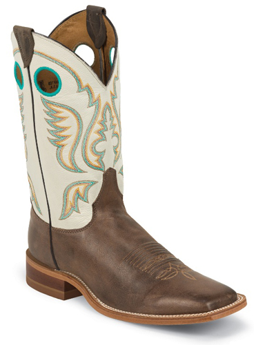 Justin white dyeable boots shop