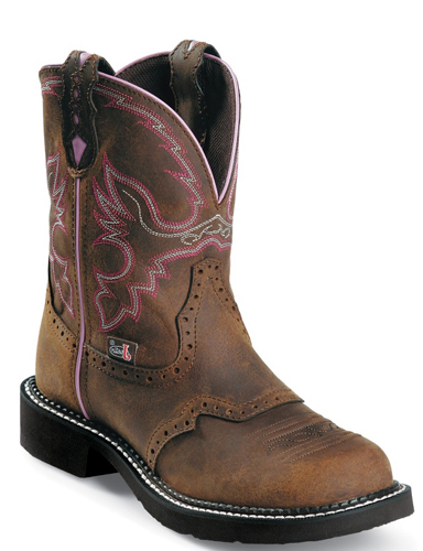 Justin Gypsy Wanette Work Boot - Steel Toe - Brown - Ladies Western Boots | Spur Western Wear