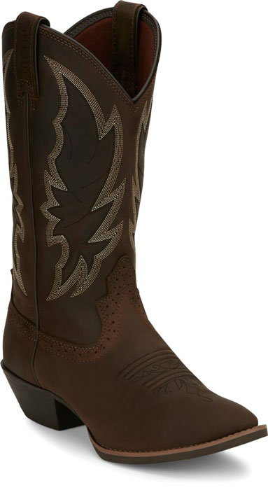 Justin McKayla Tan Women's Stampede Western Boot, - Ladies' Western Boots | Spur Western Wear