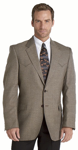 Circle S Brown Donegal Lambswool Western Sport Coat - sizes to 60L ...