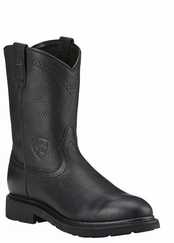 mens black western work boots