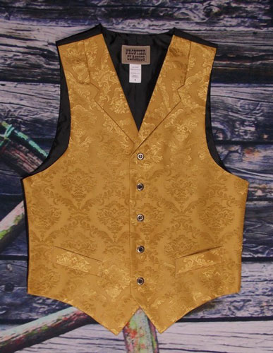 Verzorger sessie Luchten Frontier Classics "Reno" Old West Vest - Gold - Men's Old West Vests and  Jackets | Spur Western