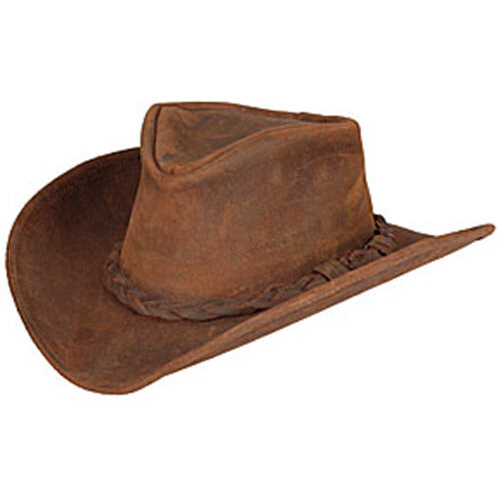 Distressed deals leather hat
