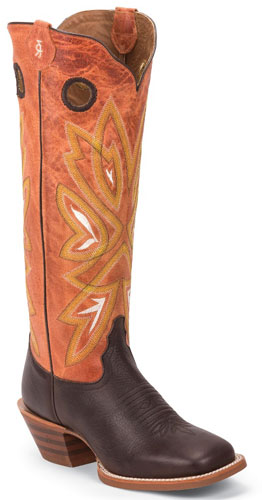 orange western boots