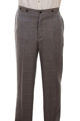 Wah Maker Plaid Pant - Grey - Men's Old West Pants | Spur Western Wear