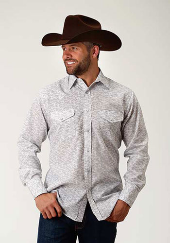 Roper Floral Print Long Sleeve Snap 