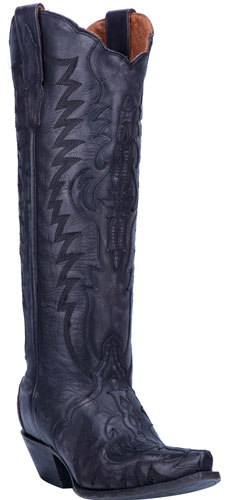 ladies black cowboy boots