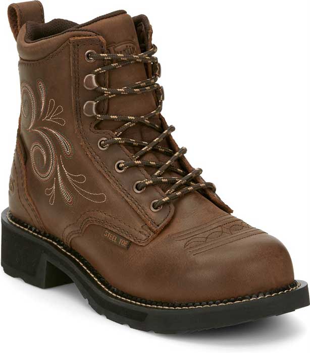 6" Tall Justin Gypsy™ Women's Water Proof work boot - Style# 19-GY987, - Ladies' Western Boots | Spur Western Wear