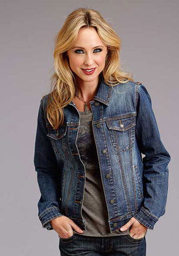 Stetson Denim Jacket - Blue - Ladies' Western Outerwear | Spur Western Wear