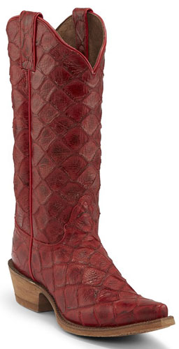 ladies red western boots