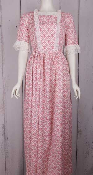 Frontier Classics Victorian"Mattie" Dress - Dusty Rose, Ladies' Old West Ensembles | Spur Western Wear
