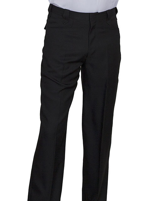 thumbnail image 2 of Scully Black Button Front Men's Blazer With Floral Embroidery - Western Style Formal Jacket P-733 2 of 13