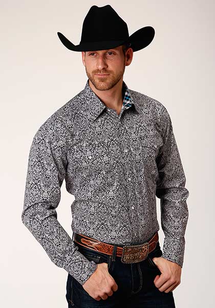 Roper Paisley Print  Long Sleeve Snap Western Shirt-Big & Tall,  Men's Western Shirts | Spur Western Wear