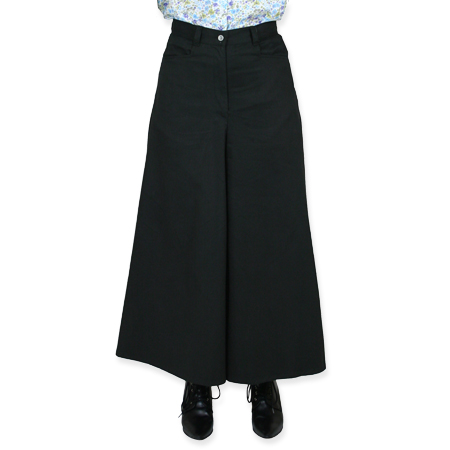 Frontier Classics Split Riding Skirt - Black- Ladies' Old West Skirts and Dresses | Spur Western Wear
