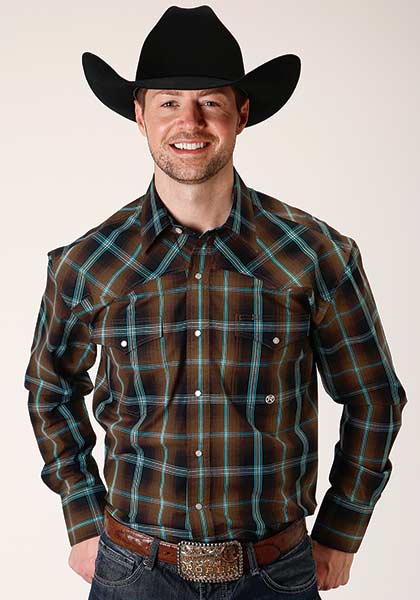 Roper Plaid  Long Sleeve Snap Western Shirt ,  Men's Western Shirts | Spur Western Wear