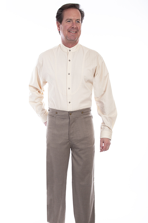 Scully Frontier Pant - Brown, - Men's Old West Pants | Spur Western Wear