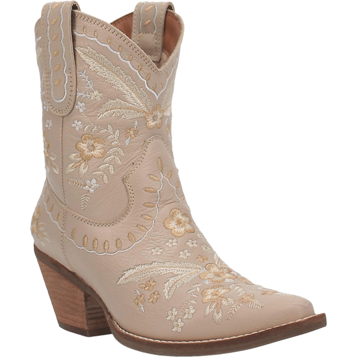 Dingo "Primrose" Western Shorty Boot - Sand ,- Ladies' Western Wedding Boots, Spur Western Wear