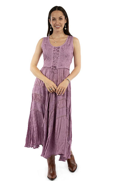 Scully Honey Creek Lace Front Dress -DSK - Ladies' Western Skirts And Dresses | Spur Western Wear