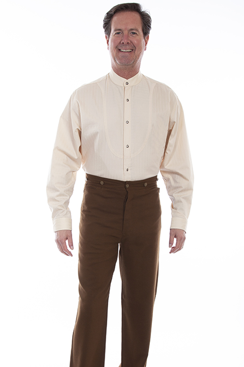 Scully Frontier Pant - Brown, - Men's Old West Pants | Spur Western Wear