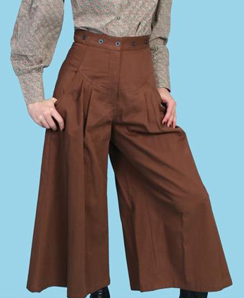 Scully Brushed Twill Riding Pant - Brown - Ladies' Old West Skirts and Pants | Spur Western Wear