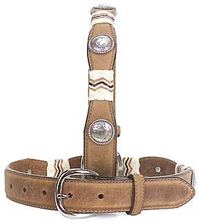 Tony Lama Children's Distressed Brown Buckaroo Belt